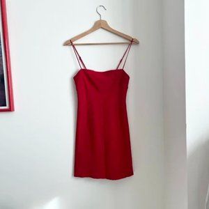 On Trend Red Mini Dress🍒